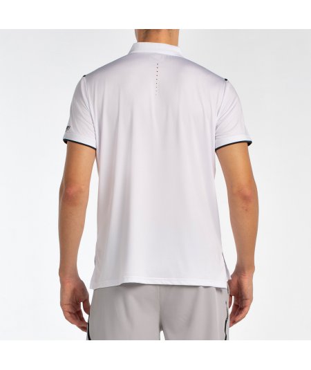 tienda de padel Madrid, tienda de padel online, tienda de padel españa, tienda de padel en linea, POLO BULLPADEL MENKAR BLANCO