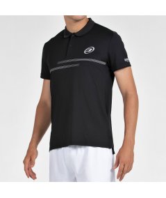 tienda de padel Madrid, tienda de padel online, tienda de padel españa, tienda de padel en linea, POLO BULLPADEL MENKAR NEGRO