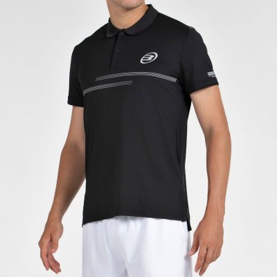 tienda de padel Madrid, tienda de padel online, tienda de padel españa, tienda de padel en linea, POLO BULLPADEL MENKAR NEGRO