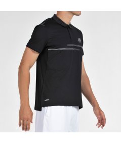 tienda de padel Madrid, tienda de padel online, tienda de padel españa, tienda de padel en linea, POLO BULLPADEL MENKAR NEGRO