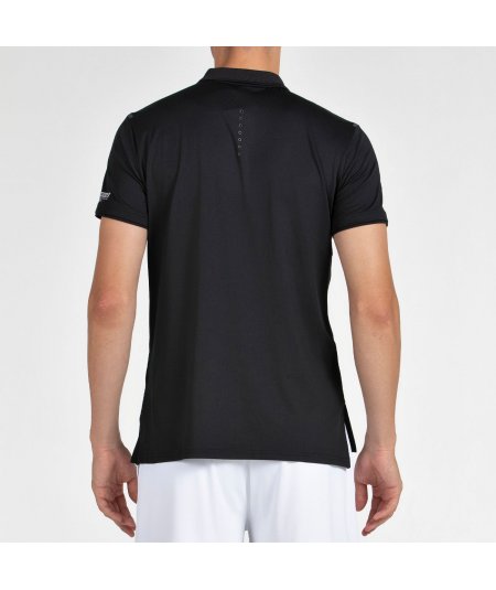 tienda de padel Madrid, tienda de padel online, tienda de padel españa, tienda de padel en linea, POLO BULLPADEL MENKAR NEGRO