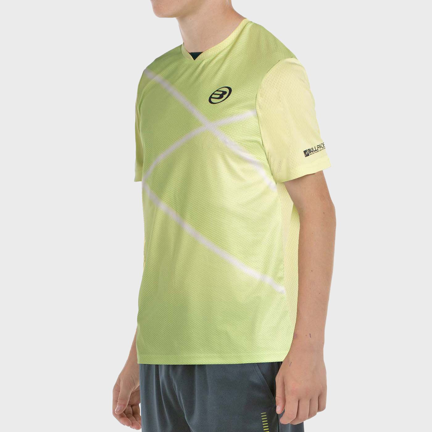 CAMISETA BULLPADEL LADRA J LIMON