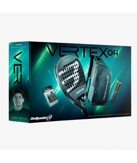 tienda de padel Madrid, tienda de padel online, tienda de padel españa, tienda de padel en linea, PACK BULLPADEL VERTEX04 MAN 25