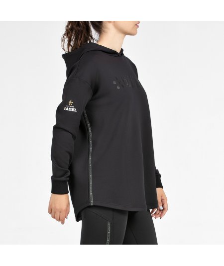 tienda de padel Madrid, tienda de padel online, tienda de padel españa, tienda de padel en linea, SUDADERA BULLPADEL PAITT NEGRO