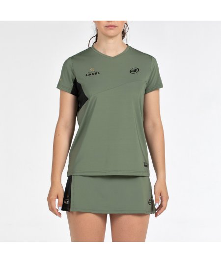 tienda de padel Madrid, tienda de padel online, tienda de padel españa, tienda de padel en linea, CAMISETA BULLPADEL PAMPAN KAKI