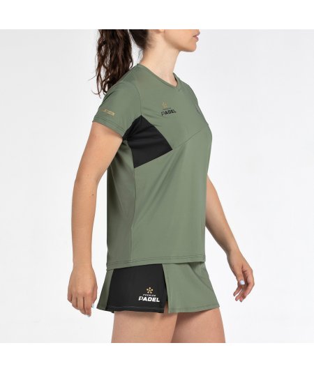 tienda de padel Madrid, tienda de padel online, tienda de padel españa, tienda de padel en linea, CAMISETA BULLPADEL PAMPAN KAKI