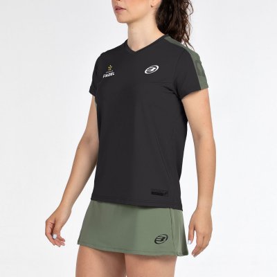 tienda de padel Madrid, tienda de padel online, tienda de padel españa, tienda de padel en linea, CAMISETA BULLPADEL PAMPAN NEGR