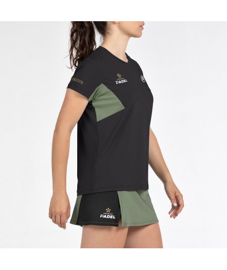 tienda de padel Madrid, tienda de padel online, tienda de padel españa, tienda de padel en linea, CAMISETA BULLPADEL PAMPAN NEGR