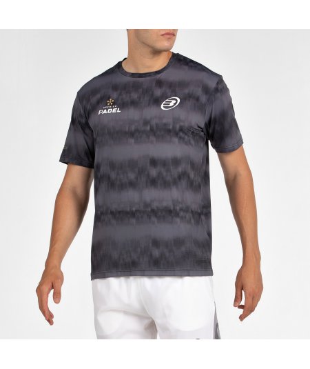 tienda de padel Madrid, tienda de padel online, tienda de padel españa, tienda de padel en linea, CAMISETA BULLPADEL PASCO NEGRO