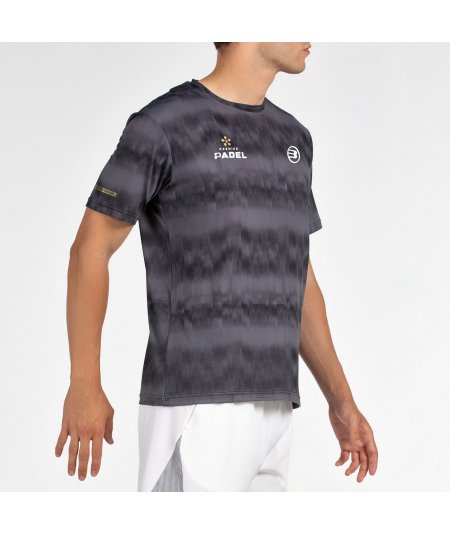 tienda de padel Madrid, tienda de padel online, tienda de padel españa, tienda de padel en linea, CAMISETA BULLPADEL PASCO NEGRO