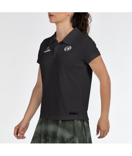 tienda de padel Madrid, tienda de padel online, tienda de padel españa, tienda de padel en linea, POLO BULLPADEL PAYERNE NEGRO