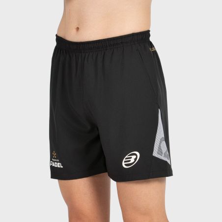 tienda de padel Madrid, tienda de padel online, tienda de padel españa, tienda de padel en linea, SHORT BULLPADEL PECOS NEGRO