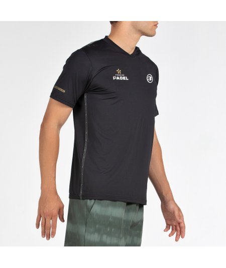 tienda de padel Madrid, tienda de padel online, tienda de padel españa, tienda de padel en linea, CAMISETA BULLPADEL PERICO NEGR