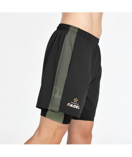 tienda de padel Madrid, tienda de padel online, tienda de padel españa, tienda de padel en linea, SHORT BULLPADEL PINGU NEGRO