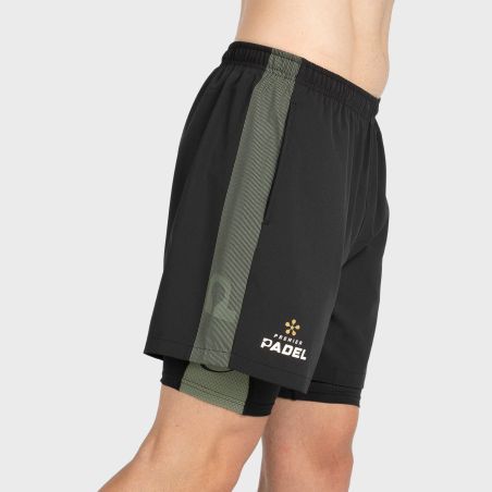 tienda de padel Madrid, tienda de padel online, tienda de padel españa, tienda de padel en linea, SHORT BULLPADEL PINGU NEGRO