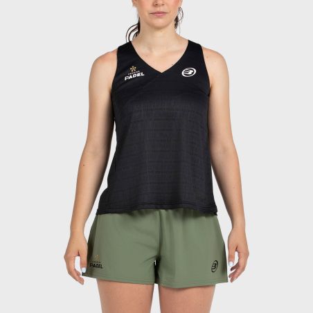 tienda de padel Madrid, tienda de padel online, tienda de padel españa, tienda de padel en linea, CAMISETA BULLPADEL PIURA NEGRO