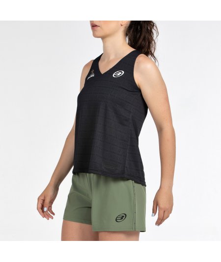 tienda de padel Madrid, tienda de padel online, tienda de padel españa, tienda de padel en linea, CAMISETA BULLPADEL PIURA NEGRO