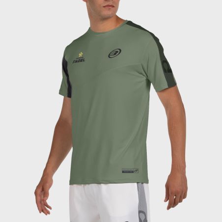 tienda de padel Madrid, tienda de padel online, tienda de padel españa, tienda de padel en linea, CAMISETA BULLPADEL POCATE KAKI