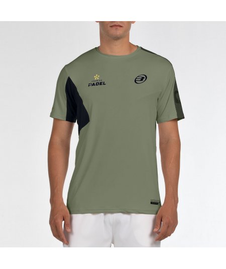 tienda de padel Madrid, tienda de padel online, tienda de padel españa, tienda de padel en linea, CAMISETA BULLPADEL POCATE KAKI
