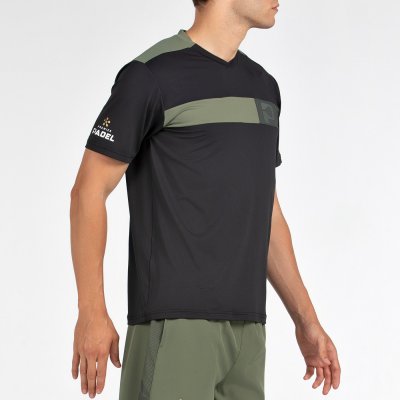 tienda de padel Madrid, tienda de padel online, tienda de padel españa, tienda de padel en linea, CAMISETA BULLPADEL PUYO NEGRO