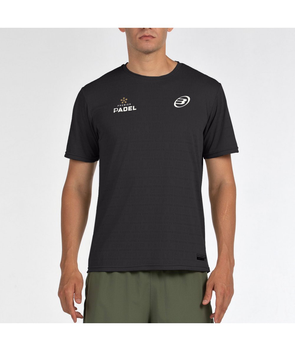 tienda de padel Madrid, tienda de padel online, tienda de padel españa, tienda de padel en linea, CAMISETA BULLPADEL PRILEP NEGR