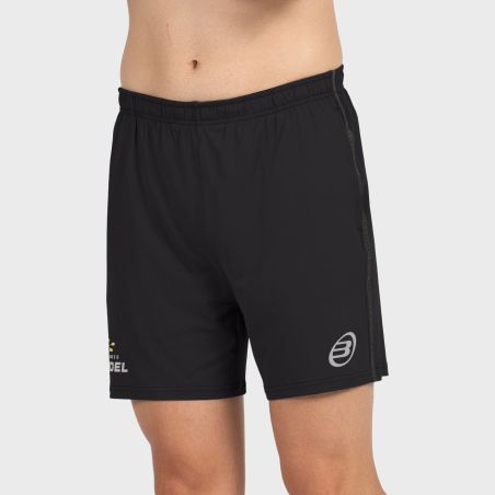 tienda de padel Madrid, tienda de padel online, tienda de padel españa, tienda de padel en linea, SHORT BULLPADEL PREUX NEGRO