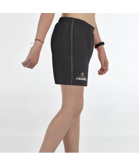 tienda de padel Madrid, tienda de padel online, tienda de padel españa, tienda de padel en linea, SHORT BULLPADEL PREUX JR. NEGR