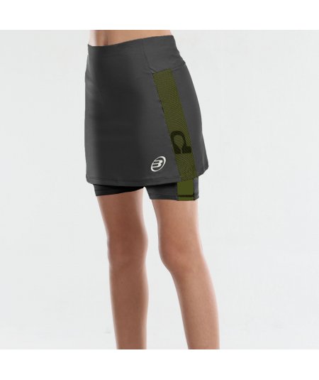 tienda de padel Madrid, tienda de padel online, tienda de padel españa, tienda de padel en linea, FALDA BULLPADEL PORTOA G NEGRO