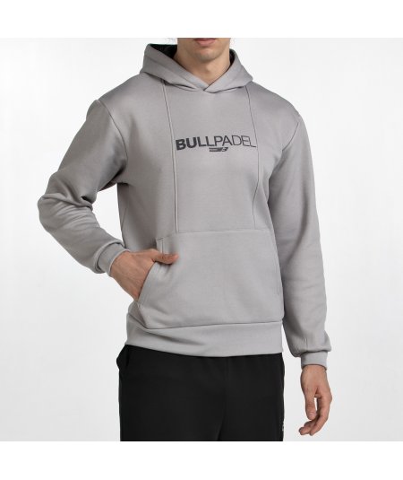tienda de padel Madrid, tienda de padel online, tienda de padel españa, tienda de padel en linea, SUDADERA BULLPADEL ACUBE GRIS 