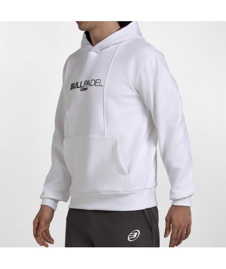 tienda de padel Madrid, tienda de padel online, tienda de padel españa, tienda de padel en linea, SUDADERA BULLPADEL ACUBE BLANC