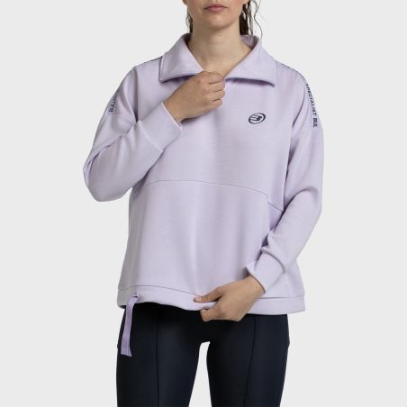SUDADERA BULLPADEL ALASIA LILA PASTEL