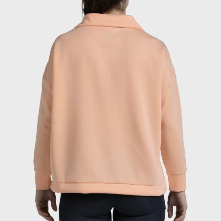 SUDADERA BULLPADEL ALASIA NARANJA PASTEL