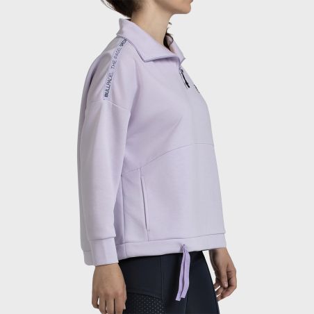 SUDADERA BULLPADEL ALASIA LILA PASTEL