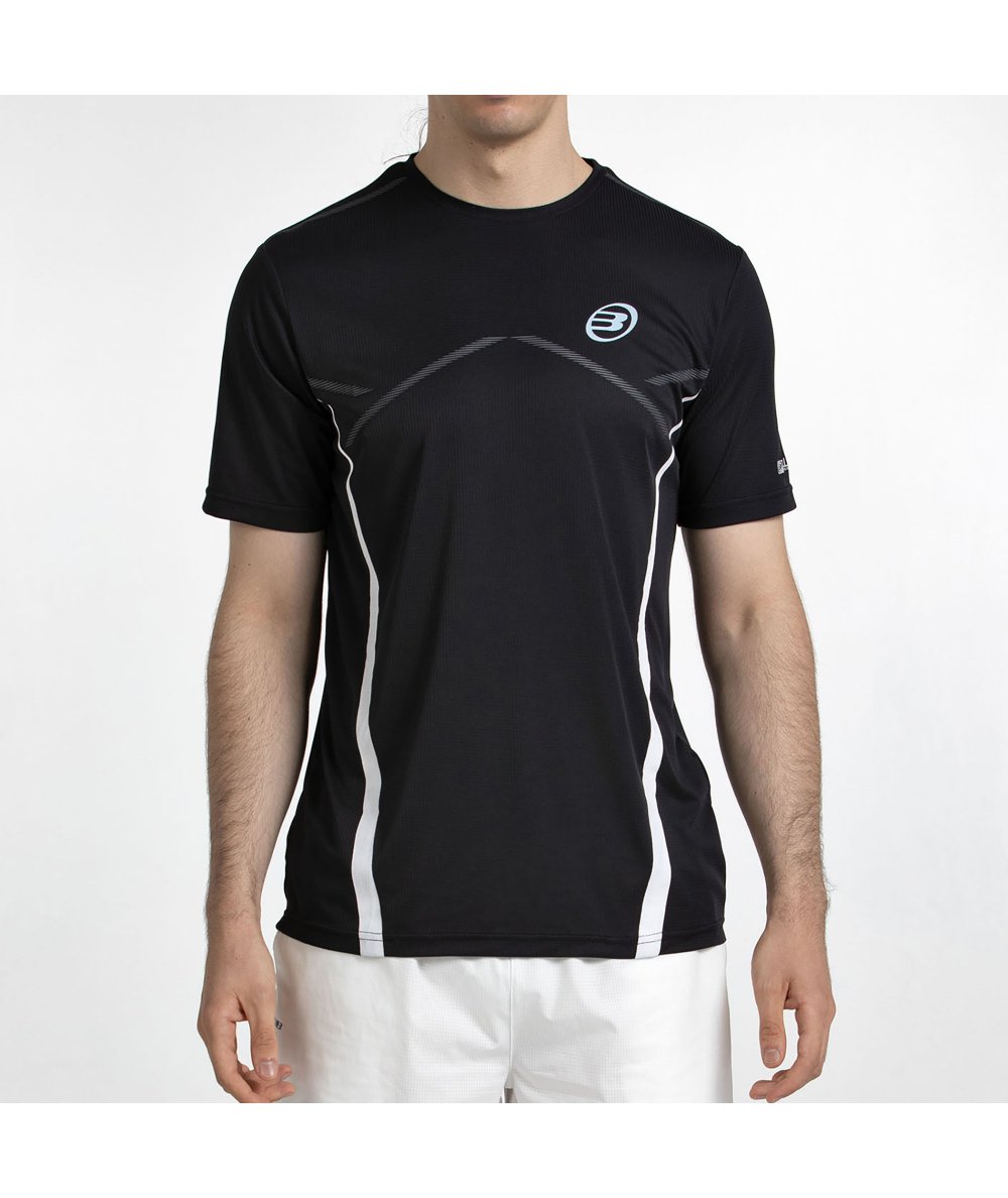 tienda de padel Madrid, tienda de padel online, tienda de padel españa, tienda de padel en linea, CAMISETA BULLPADEL CABORE NEGR
