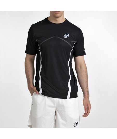 tienda de padel Madrid, tienda de padel online, tienda de padel españa, tienda de padel en linea, CAMISETA BULLPADEL CABORE NEGR