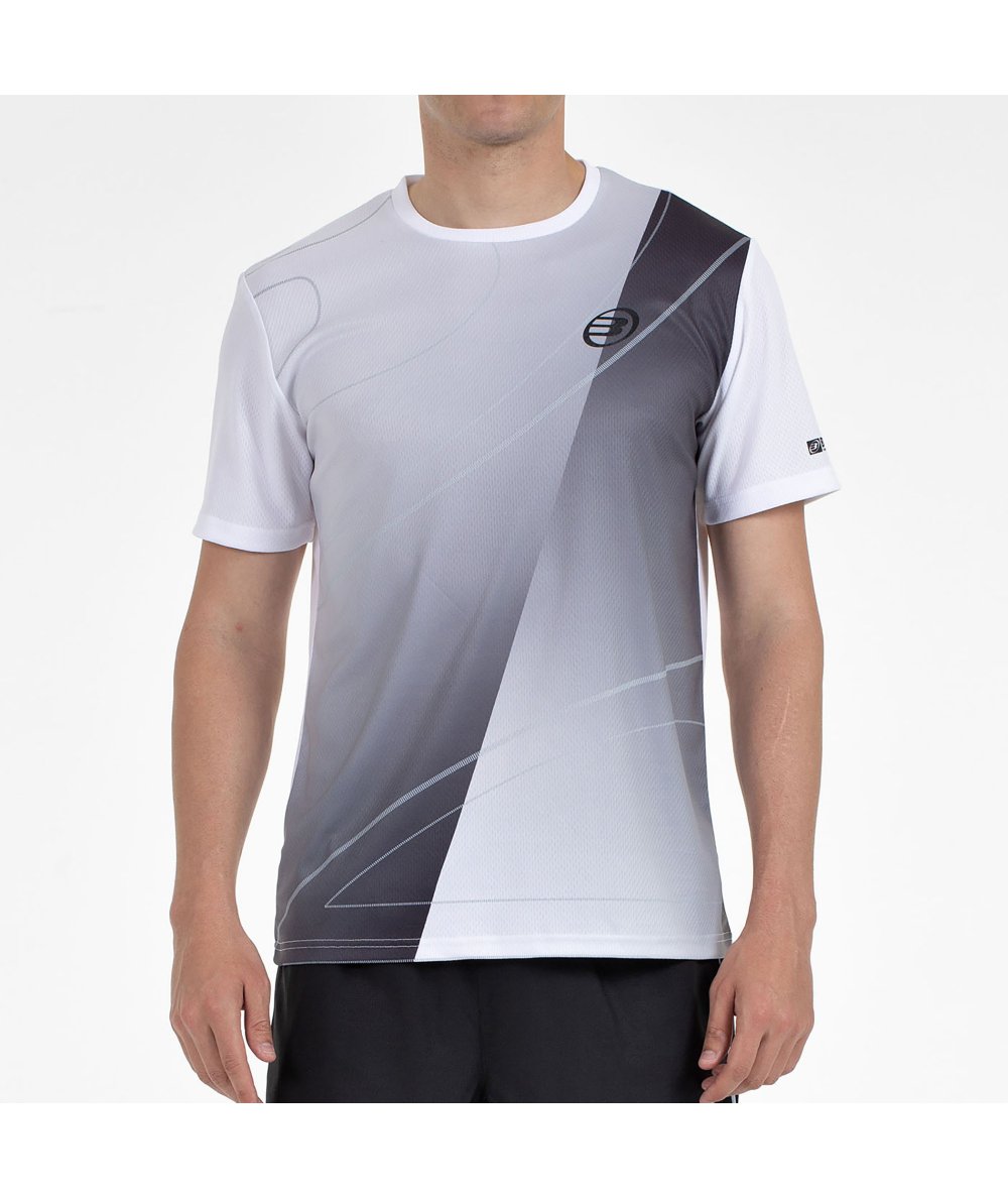 tienda de padel Madrid, tienda de padel online, tienda de padel españa, tienda de padel en linea, CAMISETA BULLPADEL CUMBRE BLAN