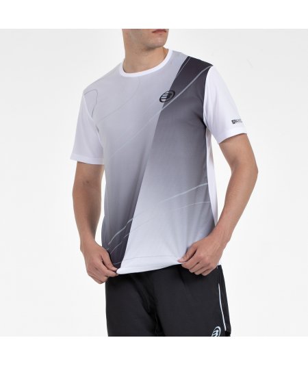 tienda de padel Madrid, tienda de padel online, tienda de padel españa, tienda de padel en linea, CAMISETA BULLPADEL CUMBRE BLAN