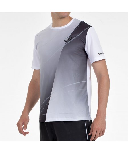 tienda de padel Madrid, tienda de padel online, tienda de padel españa, tienda de padel en linea, CAMISETA BULLPADEL CUMBRE BLAN