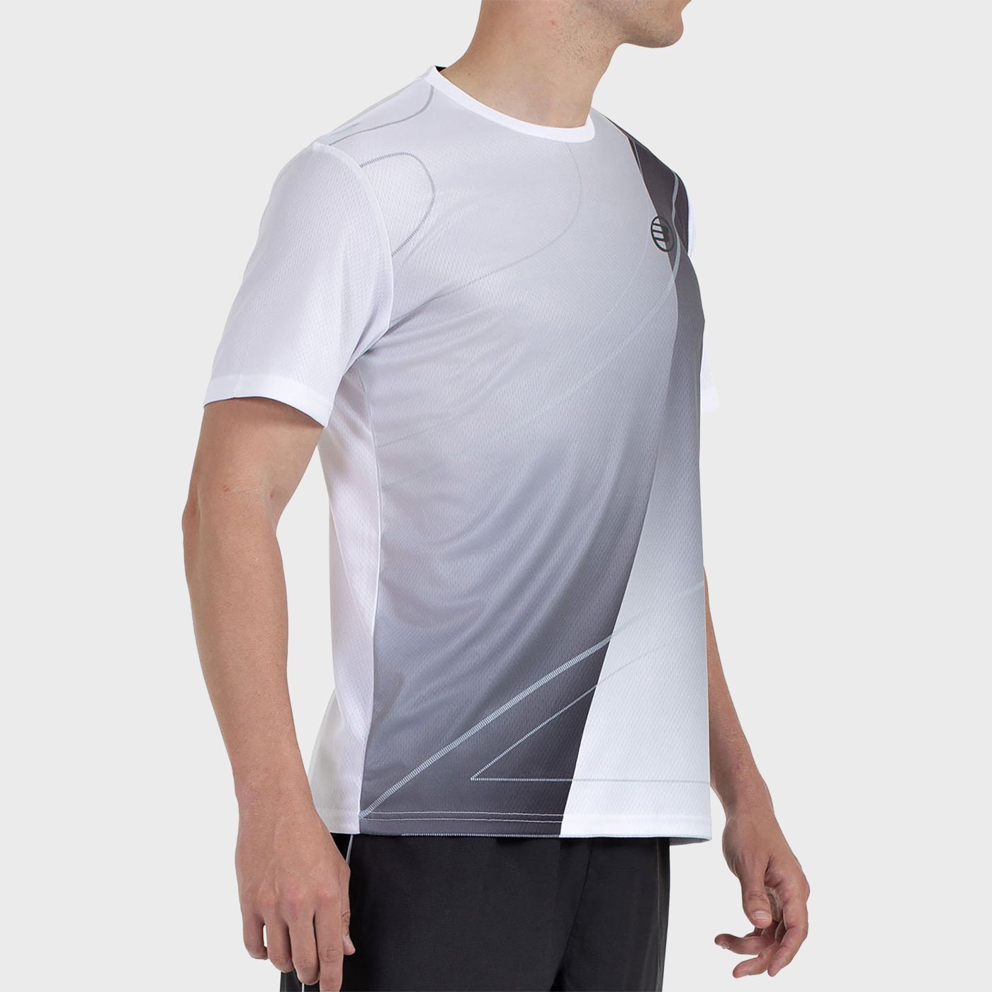 tienda de padel Madrid, tienda de padel online, tienda de padel españa, tienda de padel en linea, CAMISETA BULLPADEL CUMBRE BLAN