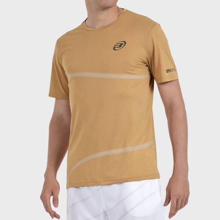 tienda de padel Madrid, tienda de padel online, tienda de padel españa, tienda de padel en linea, CAMISETA BULLPADEL CHELES OCRE