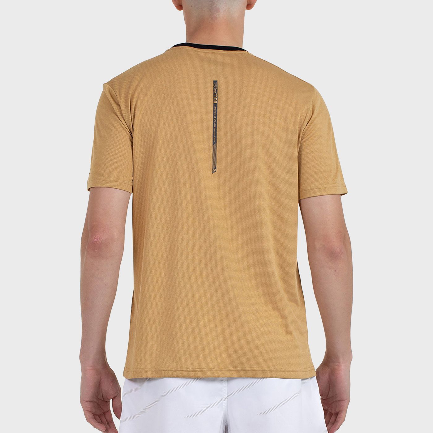 tienda de padel Madrid, tienda de padel online, tienda de padel españa, tienda de padel en linea, CAMISETA BULLPADEL CHELES OCRE