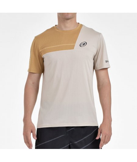tienda de padel Madrid, tienda de padel online, tienda de padel españa, tienda de padel en linea, CAMISETA BULLPADEL CACIN BEIGE
