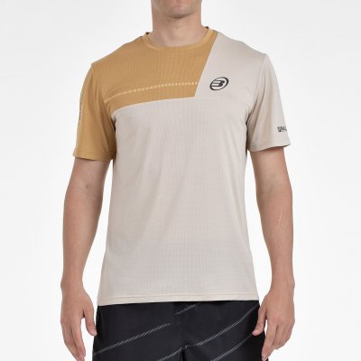 tienda de padel Madrid, tienda de padel online, tienda de padel españa, tienda de padel en linea, CAMISETA BULLPADEL CACIN BEIGE