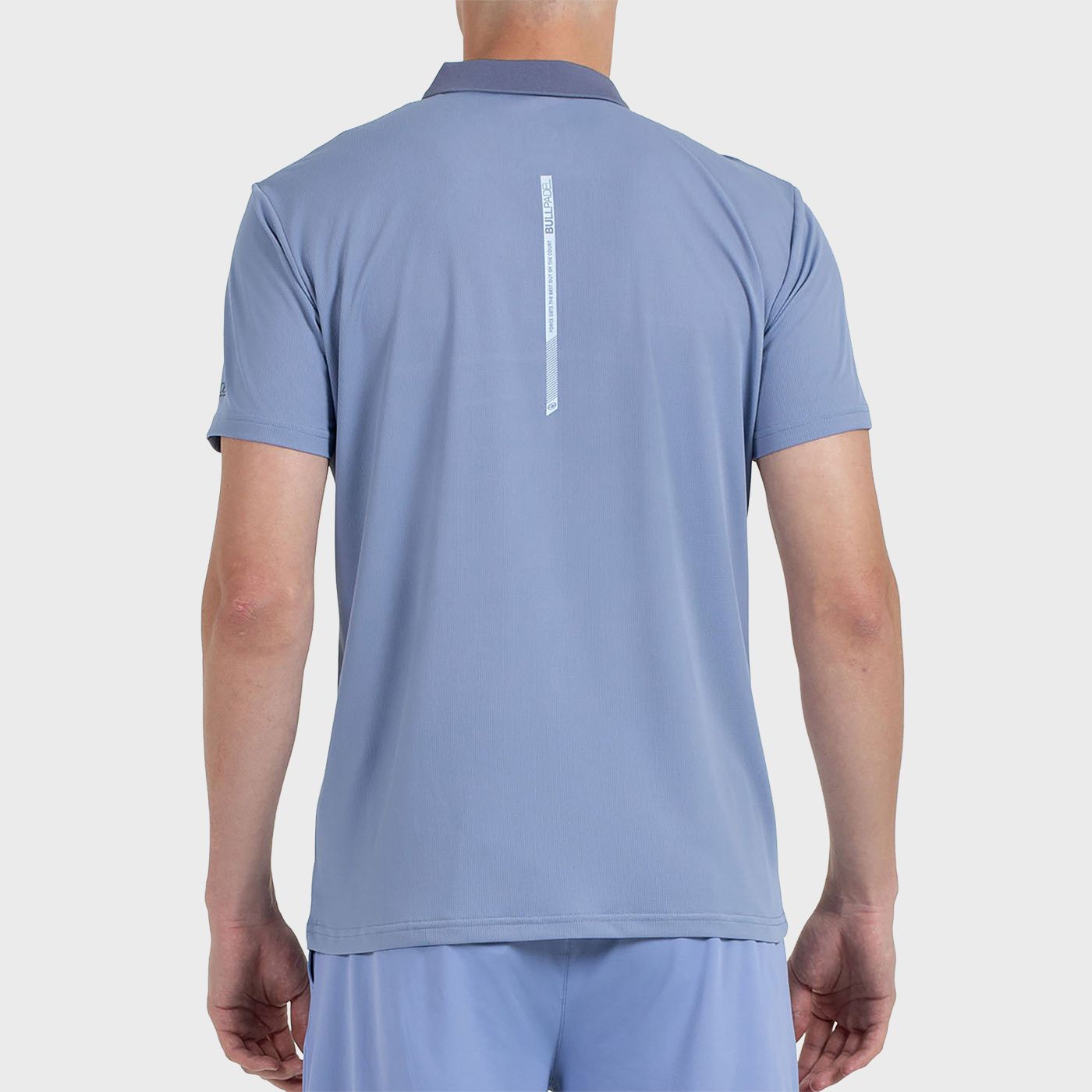 tienda de padel Madrid, tienda de padel online, tienda de padel españa, tienda de padel en linea, POLO BULLPADEL CALZADIL AZUL S