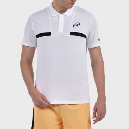 tienda de padel Madrid, tienda de padel online, tienda de padel españa, tienda de padel en linea, POLO BULLPADEL CALZADIL BLANCO