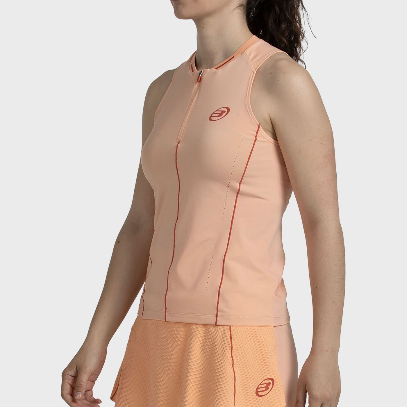 CAMISETA BULLPADEL ALDAIA NARANJA PASTEL