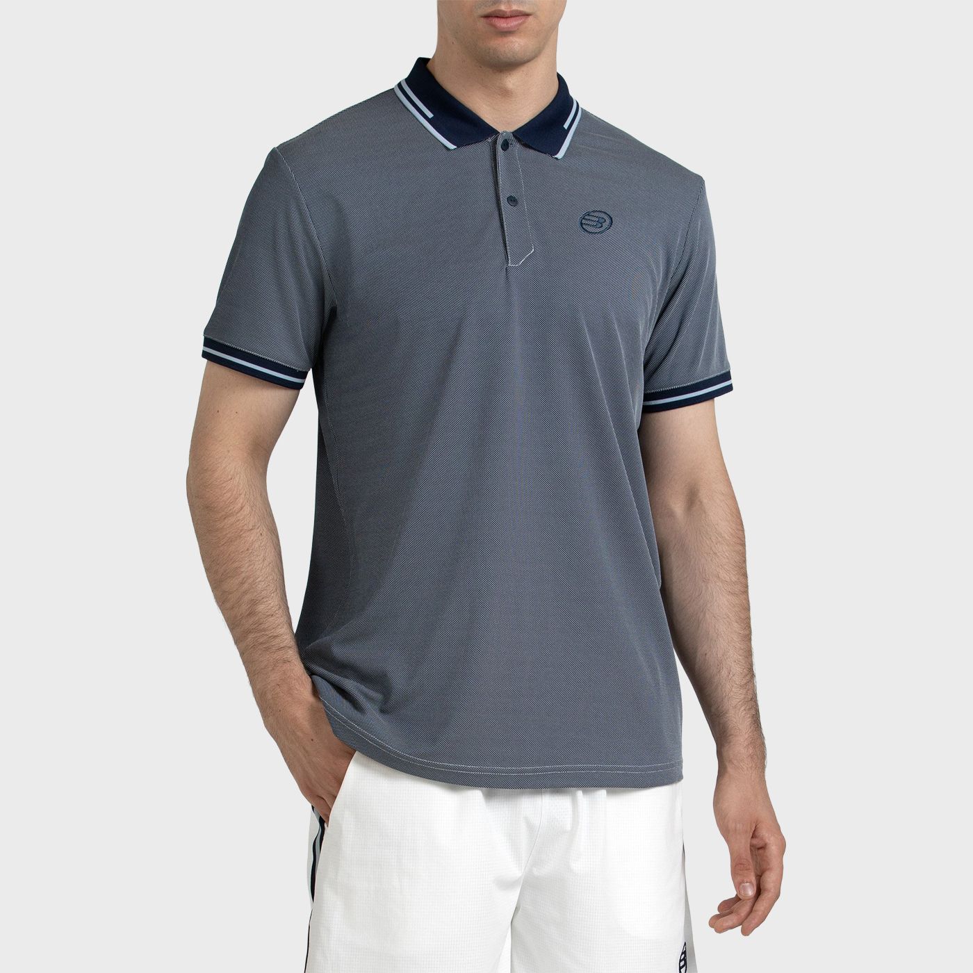 POLO BULLPADEL TENFE AZUL MARINO TEJ. BICOLOR