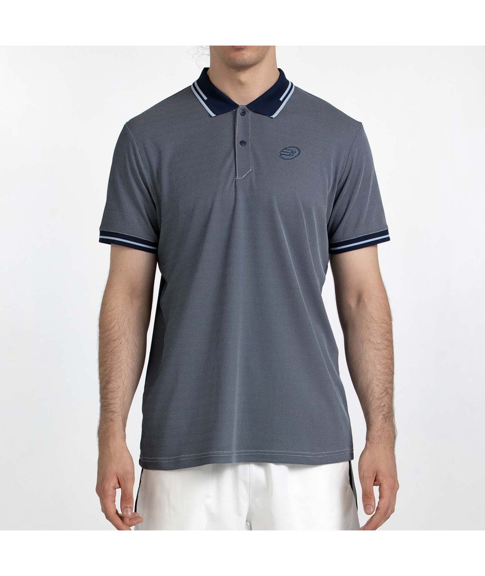 tienda de padel Madrid, tienda de padel online, tienda de padel españa, tienda de padel en linea, POLO BULLPADEL TENFE AZUL MARI