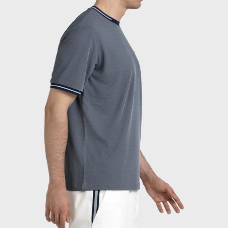 CAMISETA BULLPADEL TORREME AZUL MARINO TEJ.BICOLOR