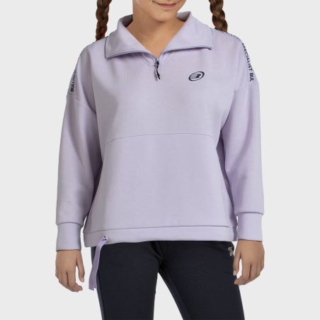 SUDADERA BULLPADEL ALASIA G LILA PASTEL